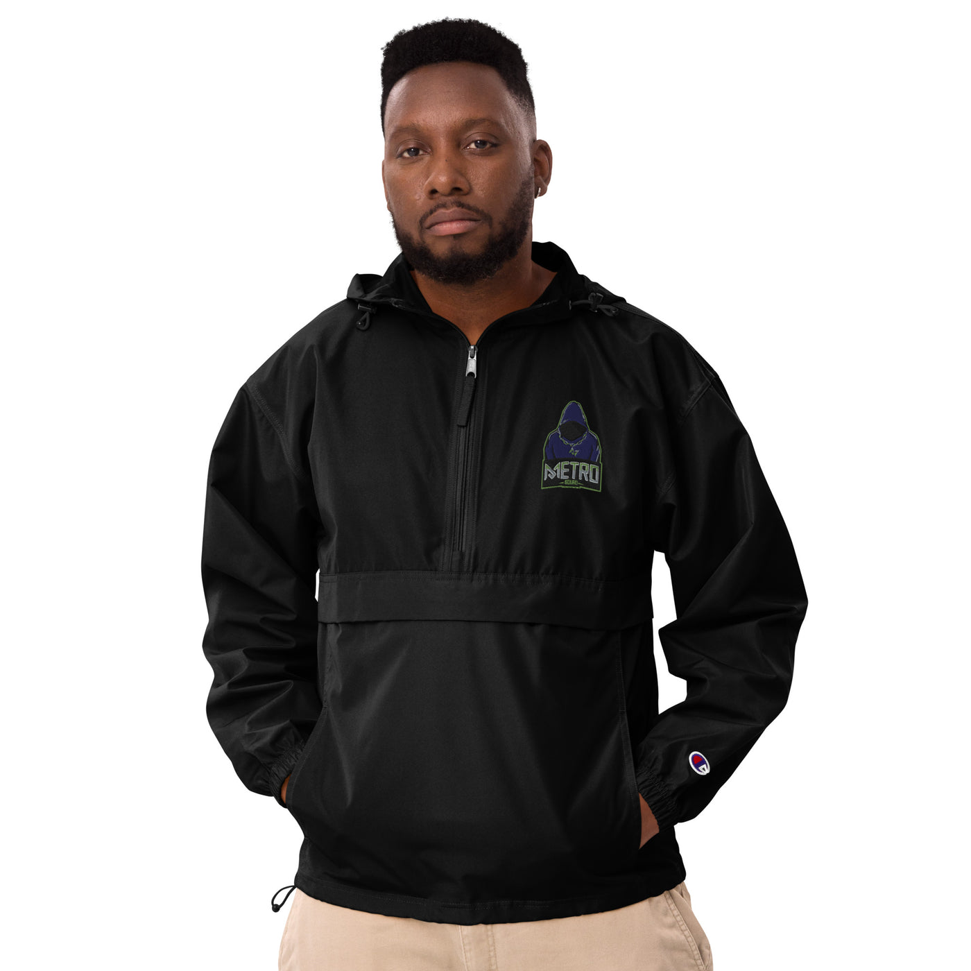 Metro Camp Embroidered Champion Packable Jacket