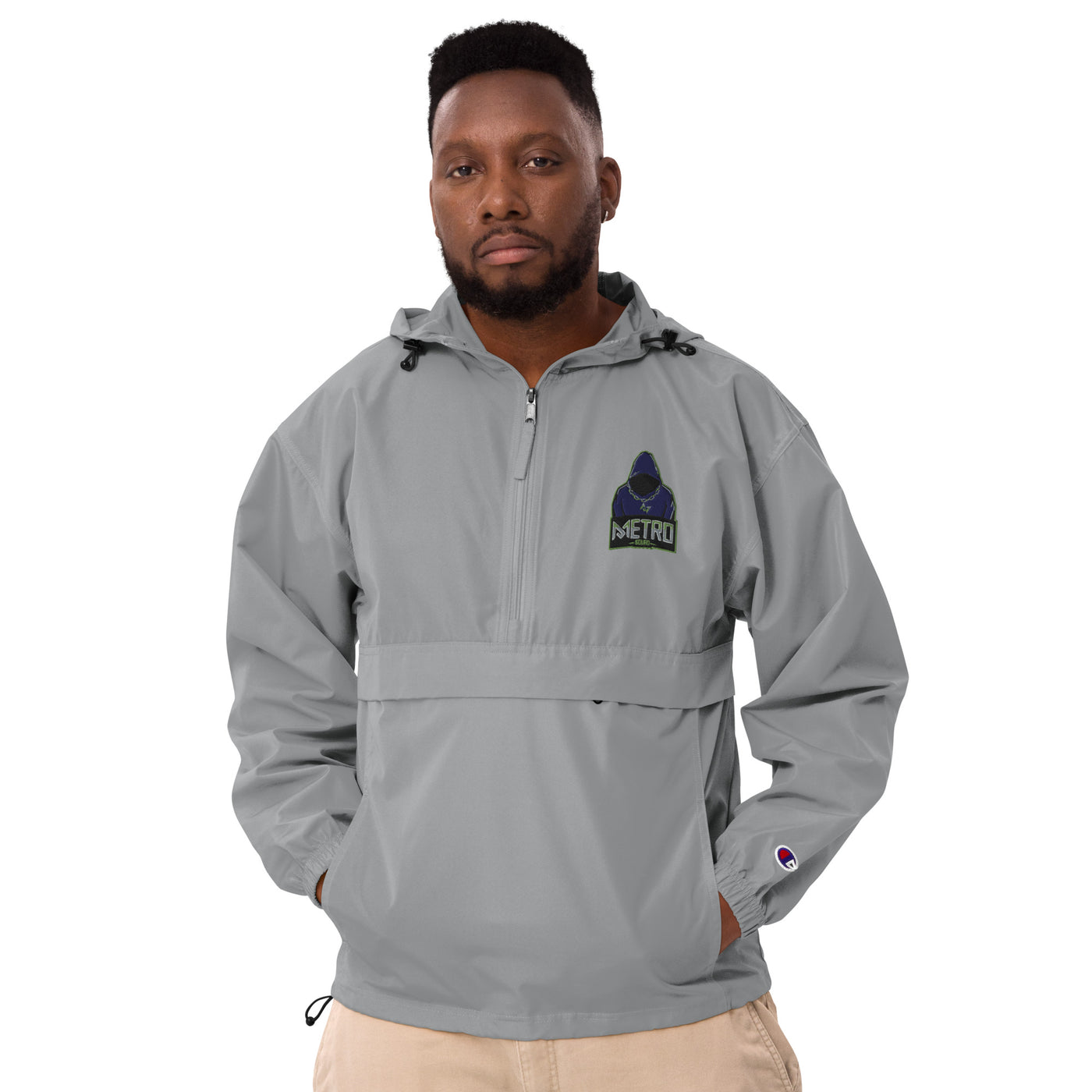 Metro Camp Embroidered Champion Packable Jacket