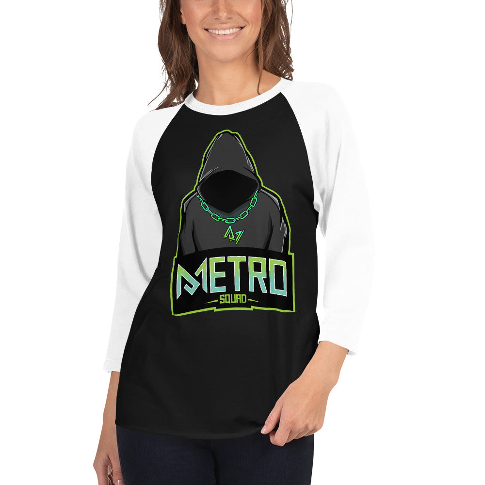 3/4 sleeve raglan shirt