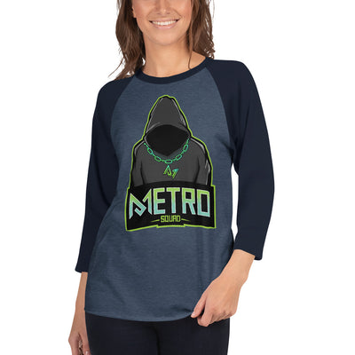3/4 sleeve raglan shirt
