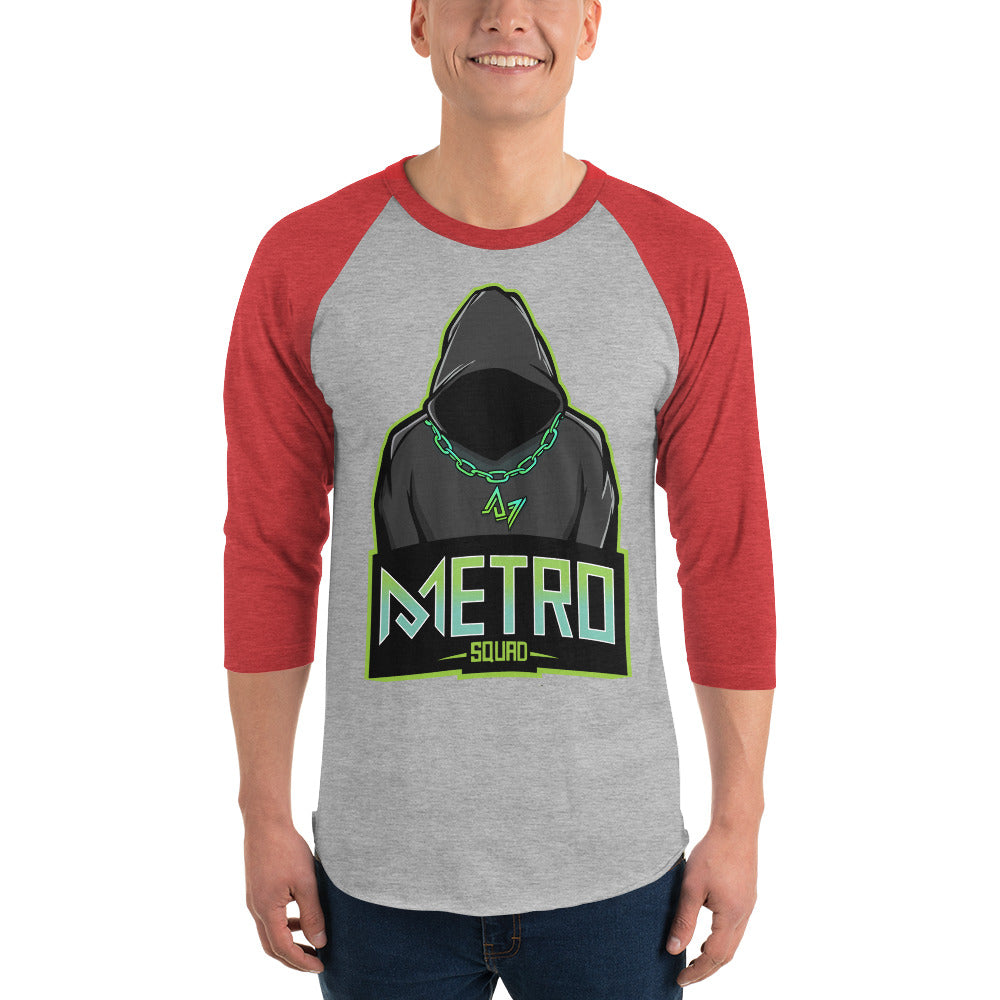 Metro 3/4 sleeve raglan shirt