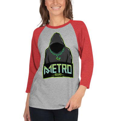 3/4 sleeve raglan shirt