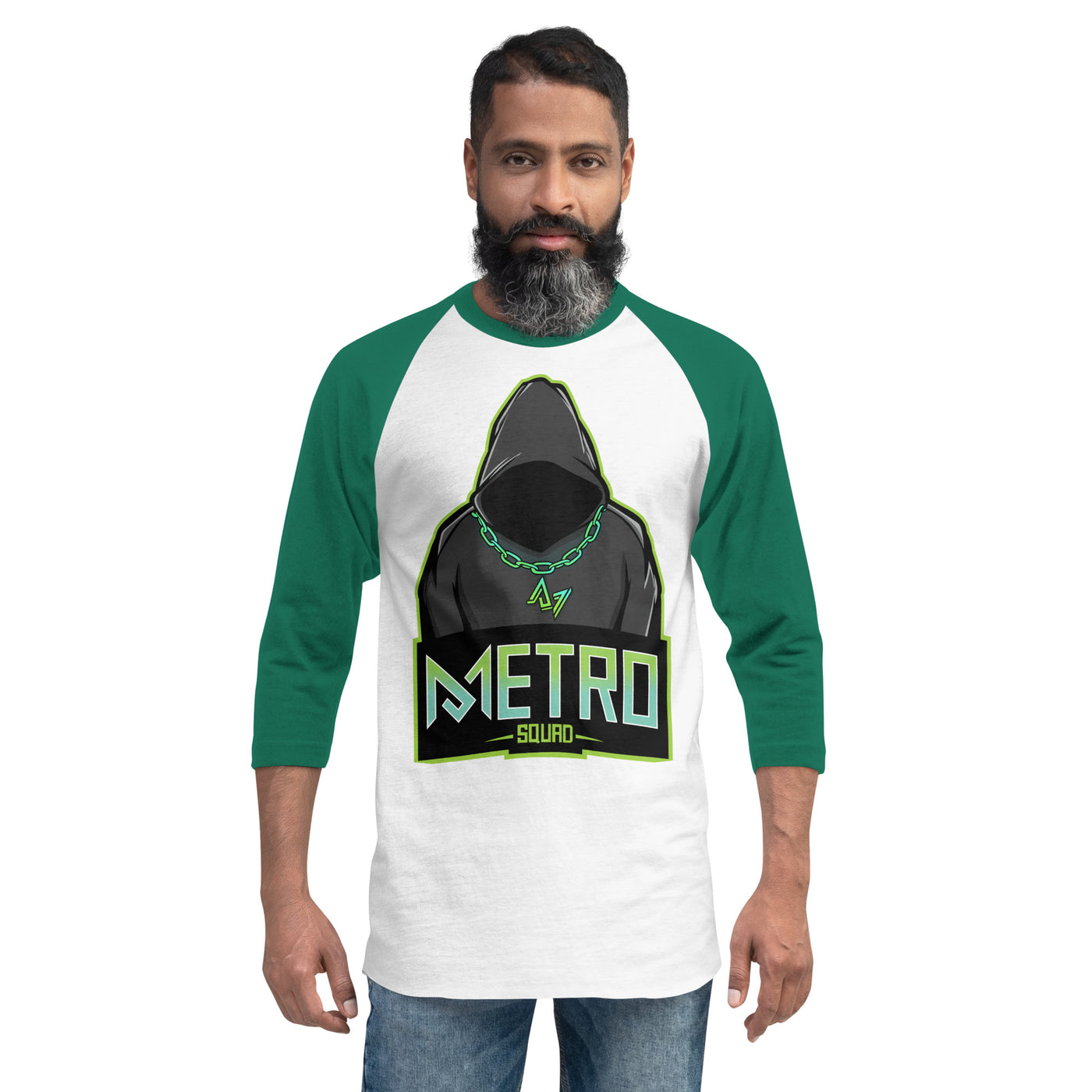 Metro 3/4 sleeve raglan shirt