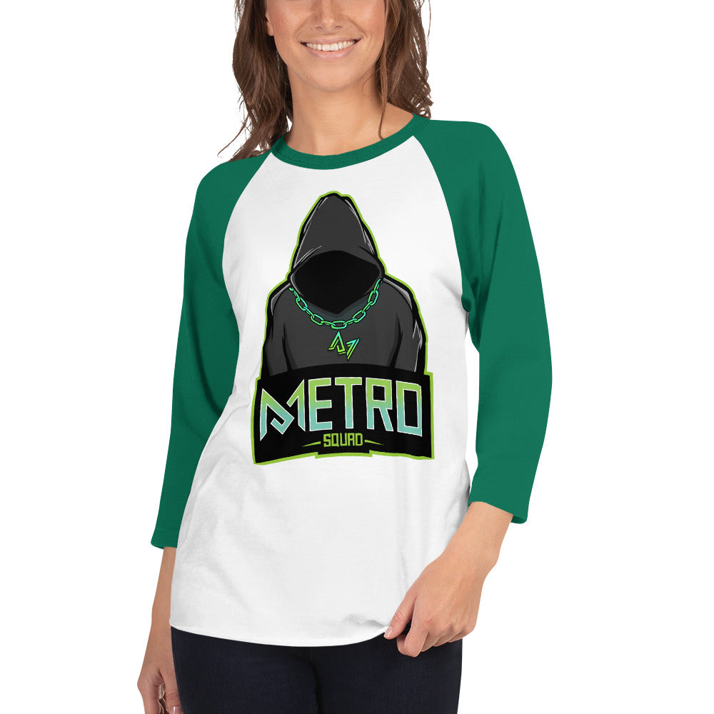 3/4 sleeve raglan shirt